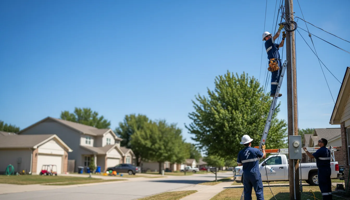 Residential electrician providing installation services in Lansing, NY